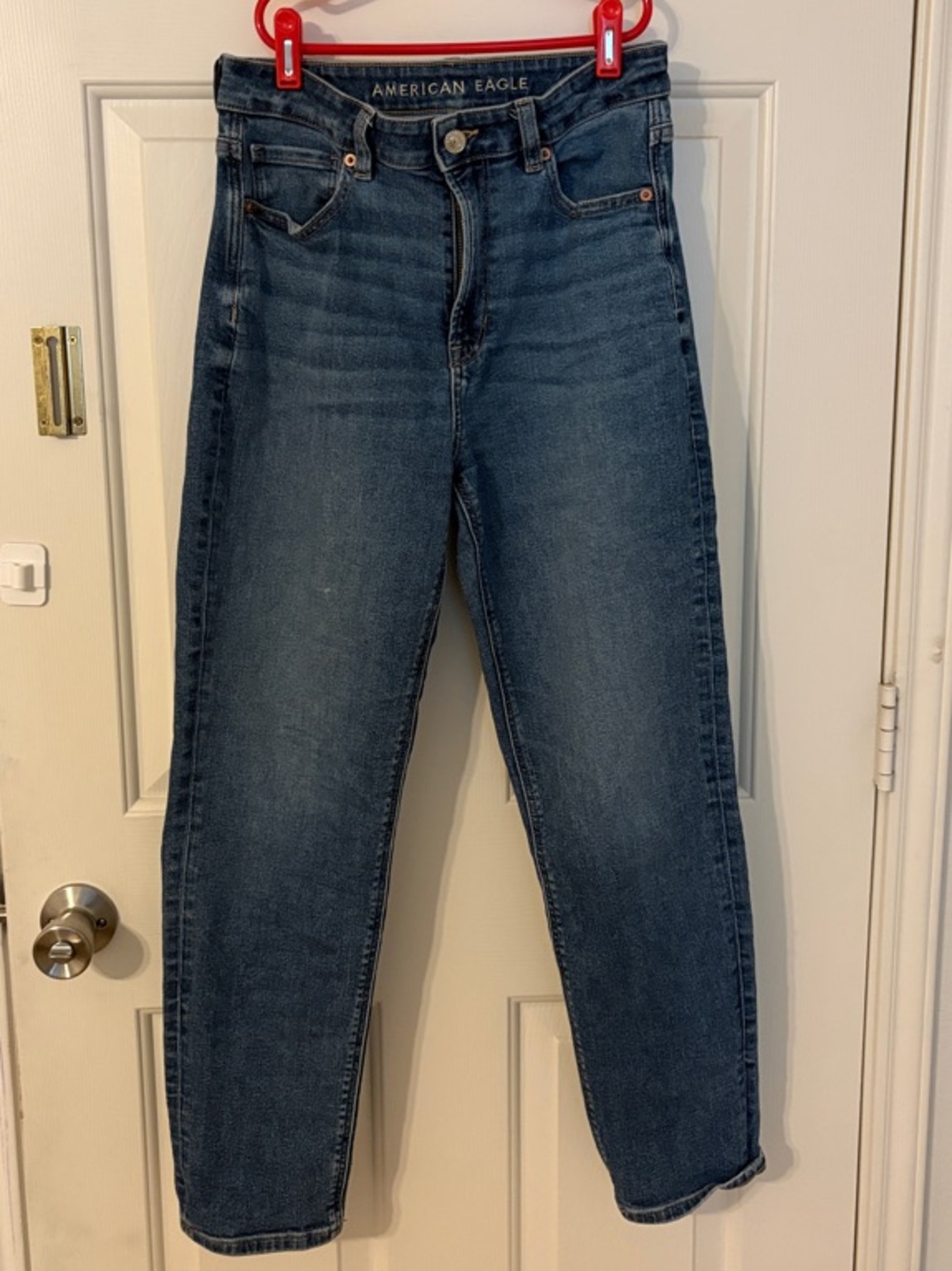 American Eagle Outfitters Dark Blue High-Rise Jeans
